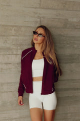 Sweat Jacket_Burgundy LB