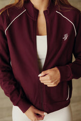 Sweat Jacket_Burgundy LB