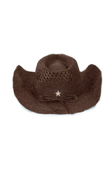 New Brown Raffia_ Hat
